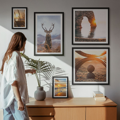 Pared galería de arte Naturaleza y animales salvajes en armonía