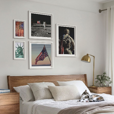Conjunto de cuadros decorativos Simbolismo estadounidense de la historia