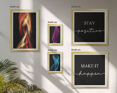 Conjunto de cuadros decorativos Citas, patrones de luz, inspiraciones