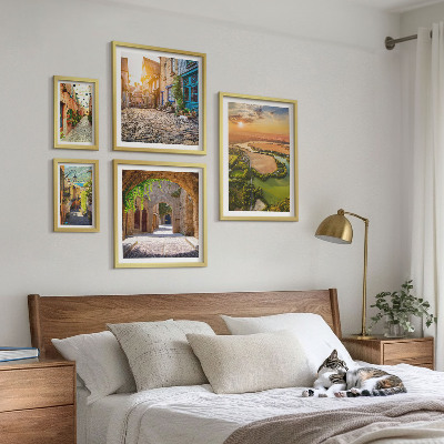 Conjunto de cuadros decorativos Calles encantadoras y pintorescas