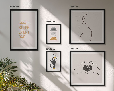 Pared galería de arte Motivación, pensamiento positivo, minimalismo