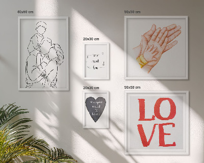 Pared galería de arte Familia, amor, calidez, felicidad