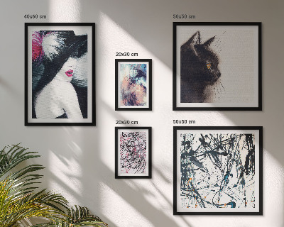 Pared galería de arte Retratos abstractos con estilo