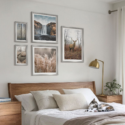 Pared galería de arte paisajes de vida silvestre
