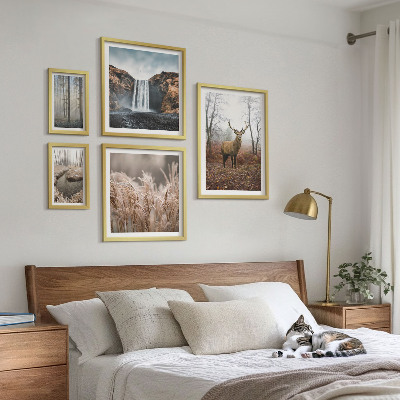 Pared galería de arte paisajes de vida silvestre
