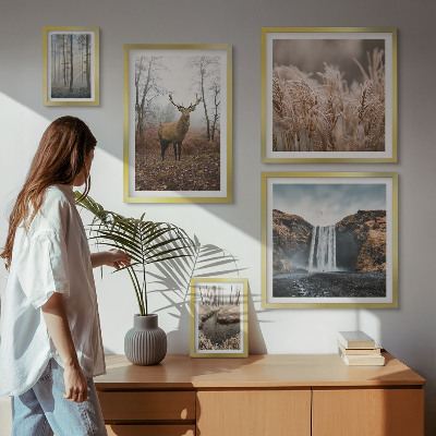 Pared galería de arte paisajes de vida silvestre