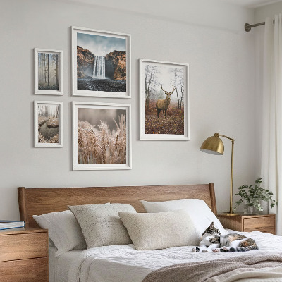 Pared galería de arte paisajes de vida silvestre