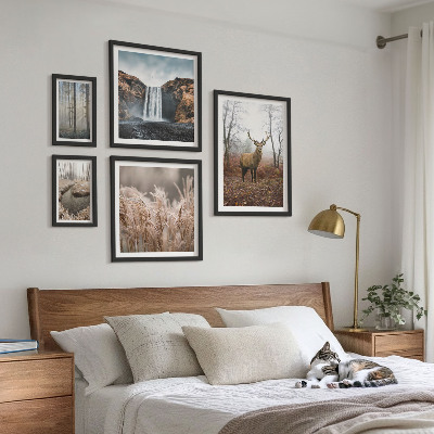 Pared galería de arte paisajes de vida silvestre