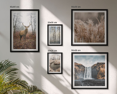 Pared galería de arte paisajes de vida silvestre