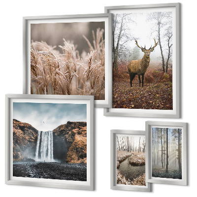 Pared galería de arte paisajes de vida silvestre