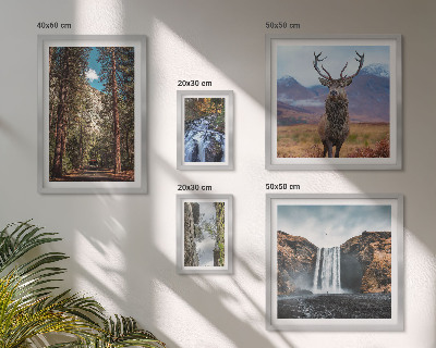 Conjunto de cuadros decorativos Paisajes, cascadas, naturaleza