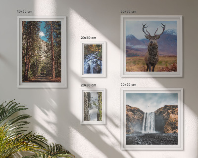 Conjunto de cuadros decorativos Paisajes, cascadas, naturaleza