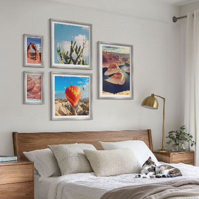 Conjunto de cuadros decorativos Paisajes de montaña y aguas