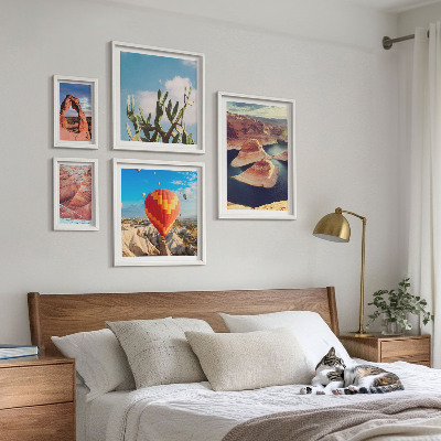 Conjunto de cuadros decorativos Paisajes de montaña y aguas