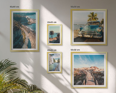 Conjunto de cuadros decorativos Paisajes, viajes, coches, naturaleza