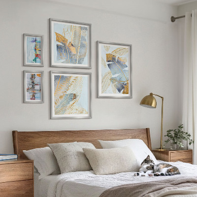 Conjunto de cuadros decorativos motivos vegetales modernos