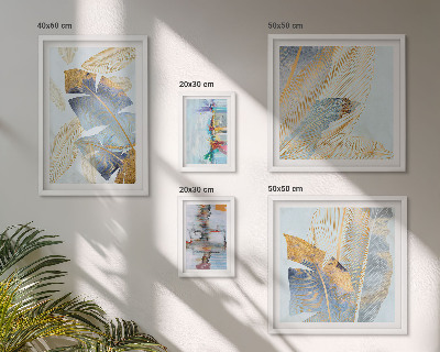 Conjunto de cuadros decorativos motivos vegetales modernos