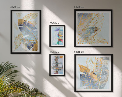 Conjunto de cuadros decorativos motivos vegetales modernos