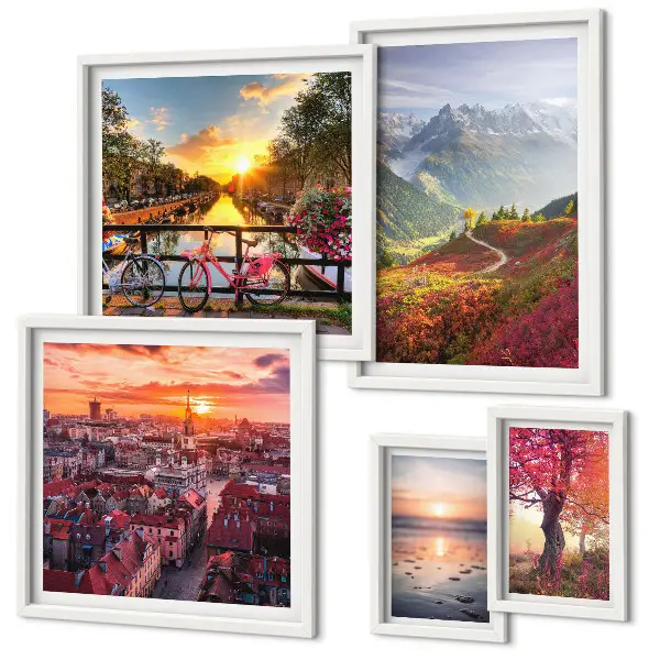 Galería de arte para pared vistas de naturaleza urbana de montaña