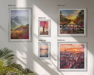 Galería de arte para pared vistas de naturaleza urbana de montaña