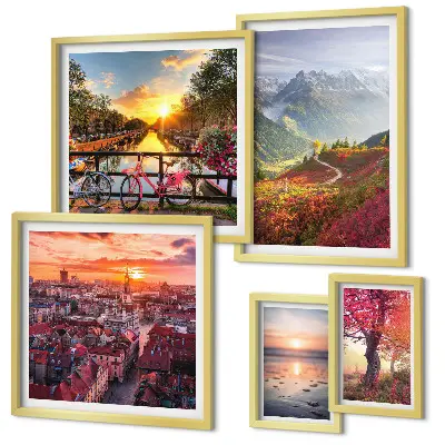 Galería de arte para pared vistas de naturaleza urbana de montaña