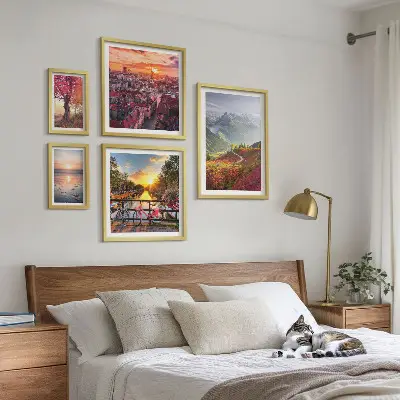 Galería de arte para pared vistas de naturaleza urbana de montaña