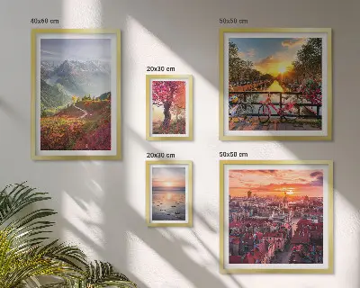 Galería de arte para pared vistas de naturaleza urbana de montaña
