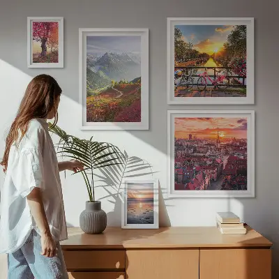 Galería de arte para pared vistas de naturaleza urbana de montaña