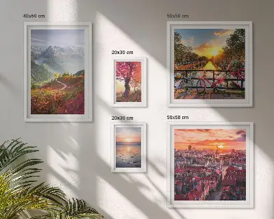 Galería de arte para pared vistas de naturaleza urbana de montaña