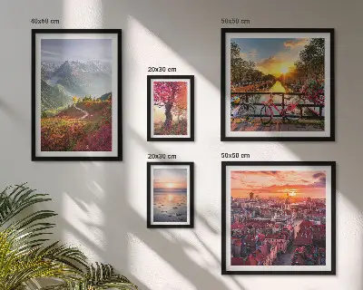 Galería de arte para pared vistas de naturaleza urbana de montaña
