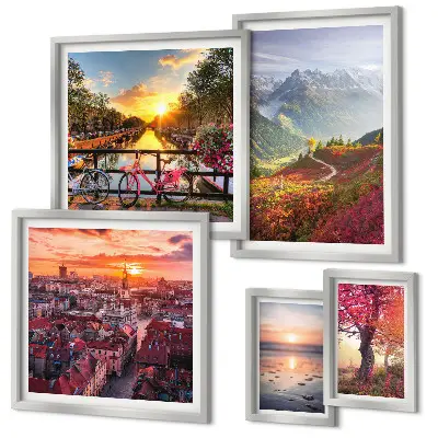 Galería de arte para pared vistas de naturaleza urbana de montaña