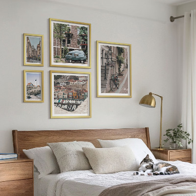 Pared galería de arte Encantadoras calles para bicicletas