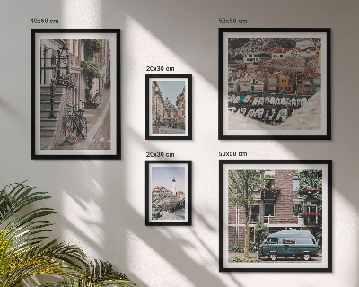 Pared galería de arte Encantadoras calles para bicicletas