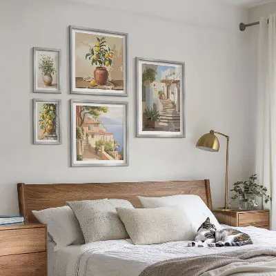 Conjunto de cuadros decorativos de plantas para interiores