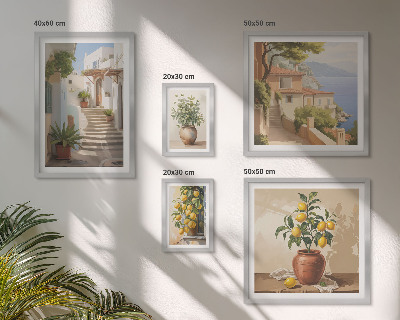Conjunto de cuadros decorativos Plantas decorativas para interiores de calles