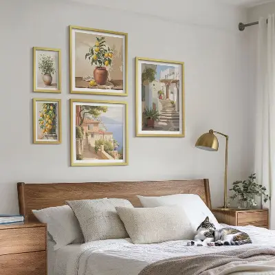 Conjunto de cuadros decorativos de plantas para interiores