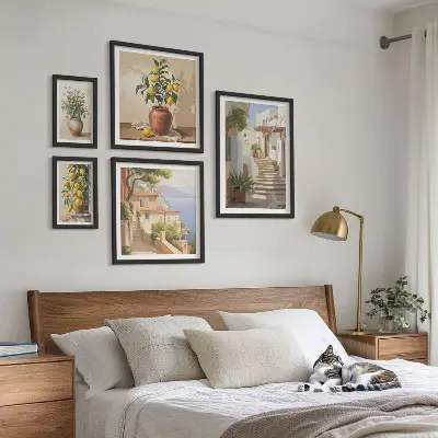Conjunto de cuadros decorativos de plantas para interiores