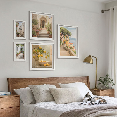 Pared galería de arte Encantadoras calles de mariscos