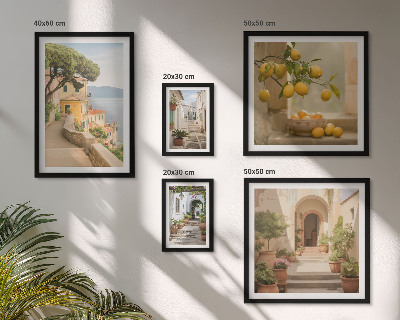 Pared galería de arte Encantadoras calles de mariscos
