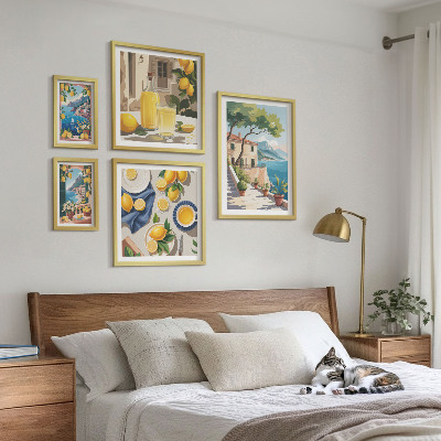 Pared galería de arte Limones con una vista pintoresca