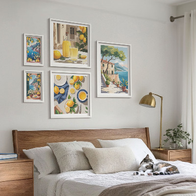 Pared galería de arte Limones con una vista pintoresca