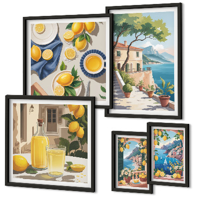 Pared galería de arte Limones con una vista pintoresca