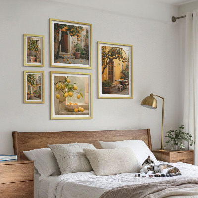 Pared galería de arte Frutas cítricas en el jardín