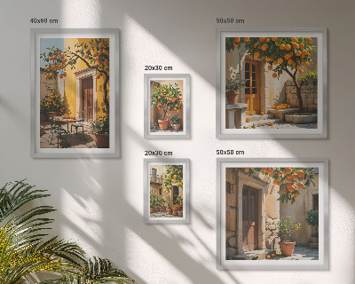 Pared galería de arte Frutas cítricas en los jardines
