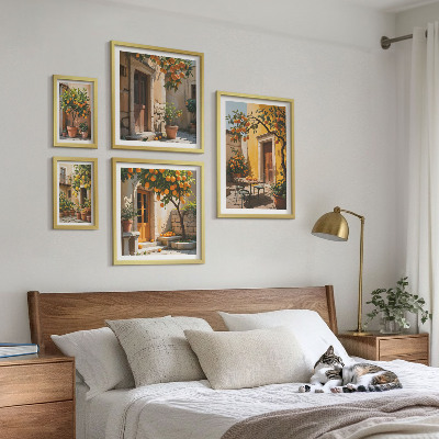 Pared galería de arte Frutas cítricas en los jardines