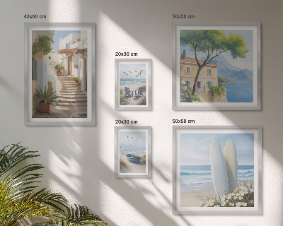 Pared galería de arte Vistas elegantes al mar