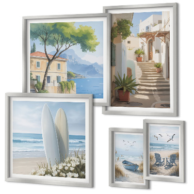 Pared galería de arte Vistas elegantes al mar