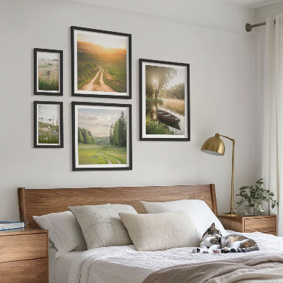 Conjunto de cuadros decorativos Paisajes de agua y vegetación