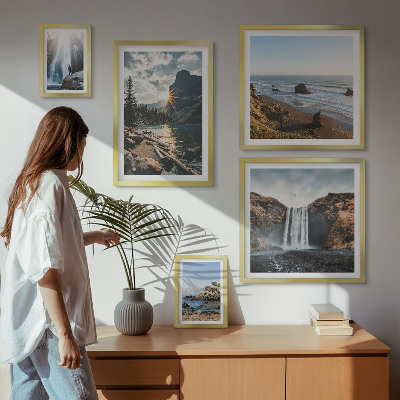 Pared galería de arte Paisajes, cascadas, playas