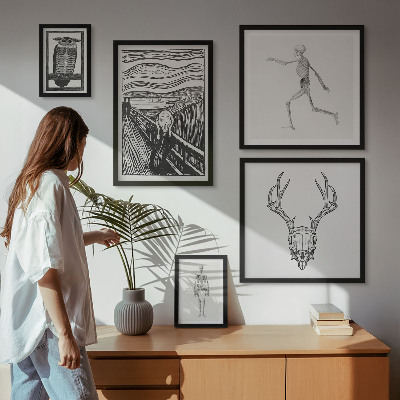 Pared galería de arte Arte surrealista, naturaleza, hombre